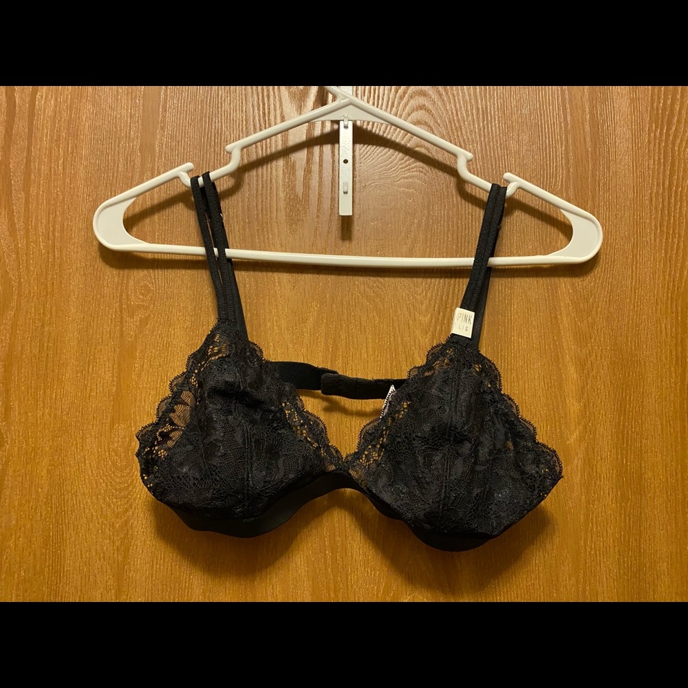 Victoria’s Secret Pink Black Lace Bandeau